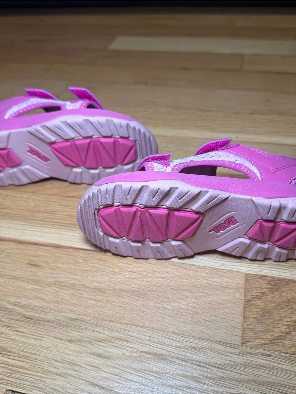 Teva Kids Pink Hook-and-Loop Sport Sandals